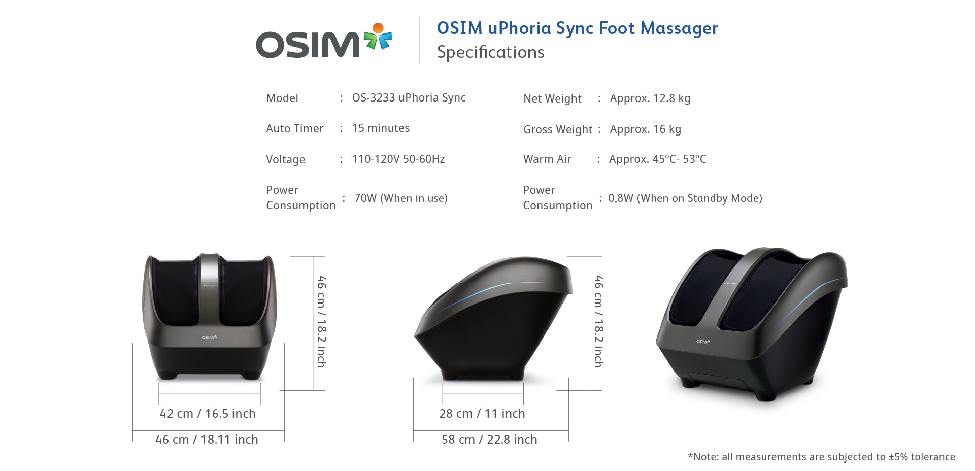 Specifications

Model: OS-3233 uPhoria Sync

Auto Timer: 15 minutes